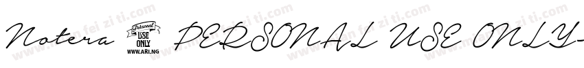 Notera 2 PERSONAL USE ONLY字体转换